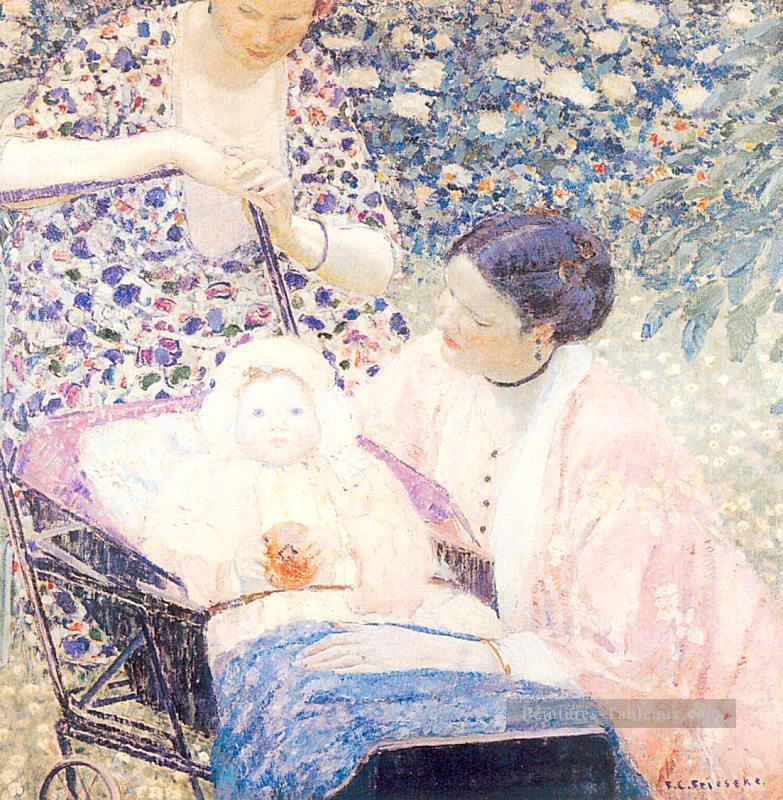 La mère Impressionniste femmes Frederick Carl Frieseke Peintures à l'huile